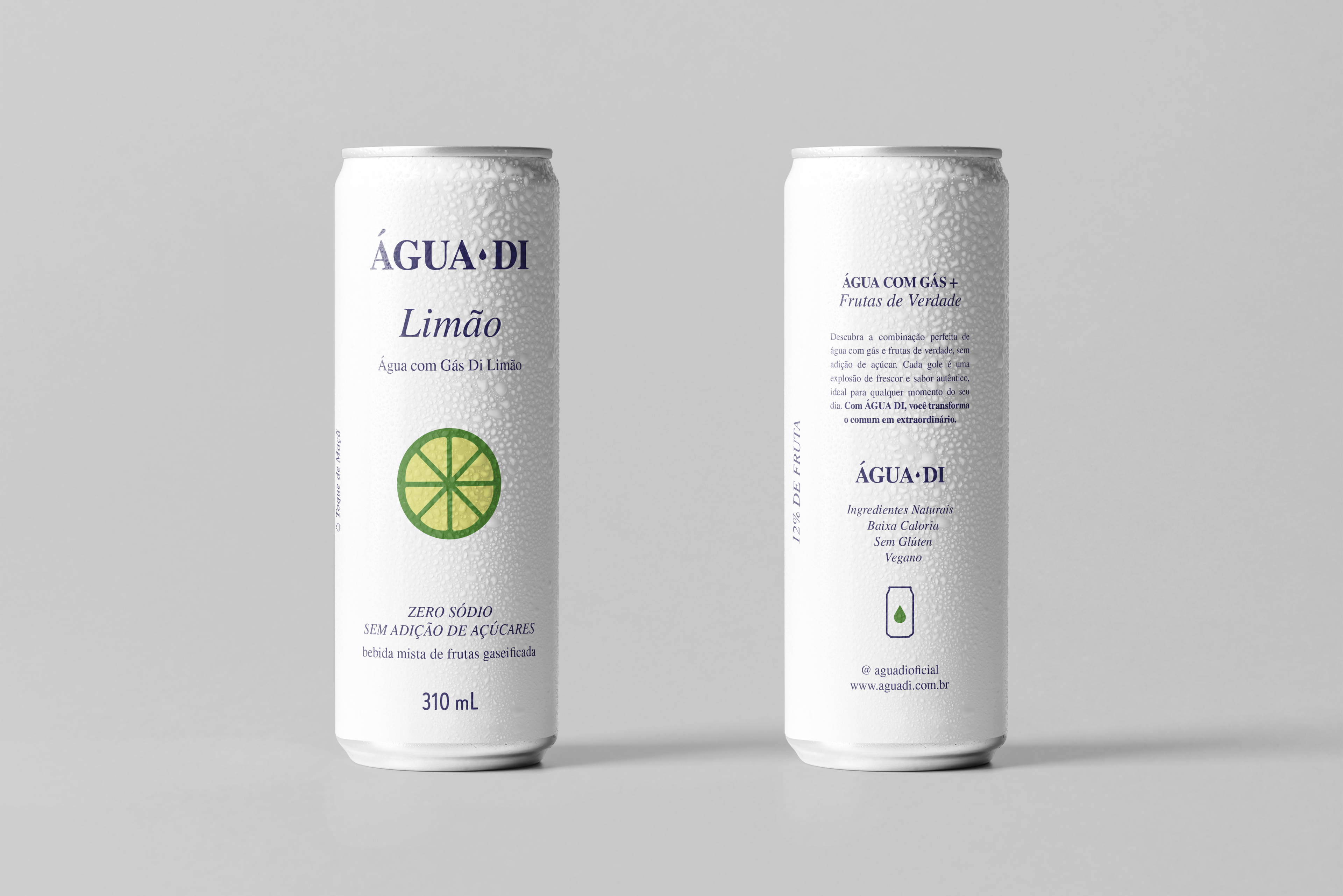 ÁGUA DI Limão com Gás  310ml (12 unidades)